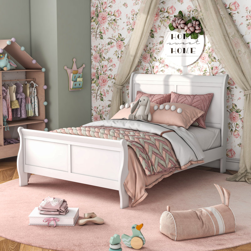 Emelinda Bed, Twin, White