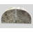 Grey Travertine Bookend Pair