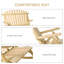 Chaise berçante en bois rustique Comfort
