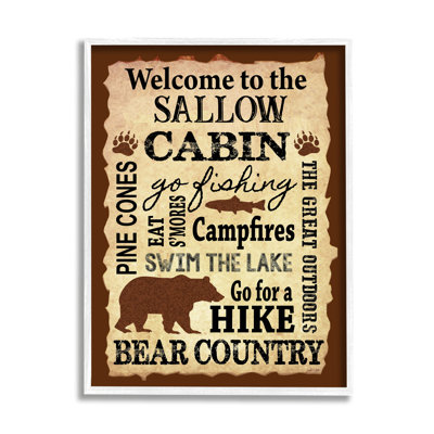 Rustic Family Lodge cmw-013, art mural personnalisé