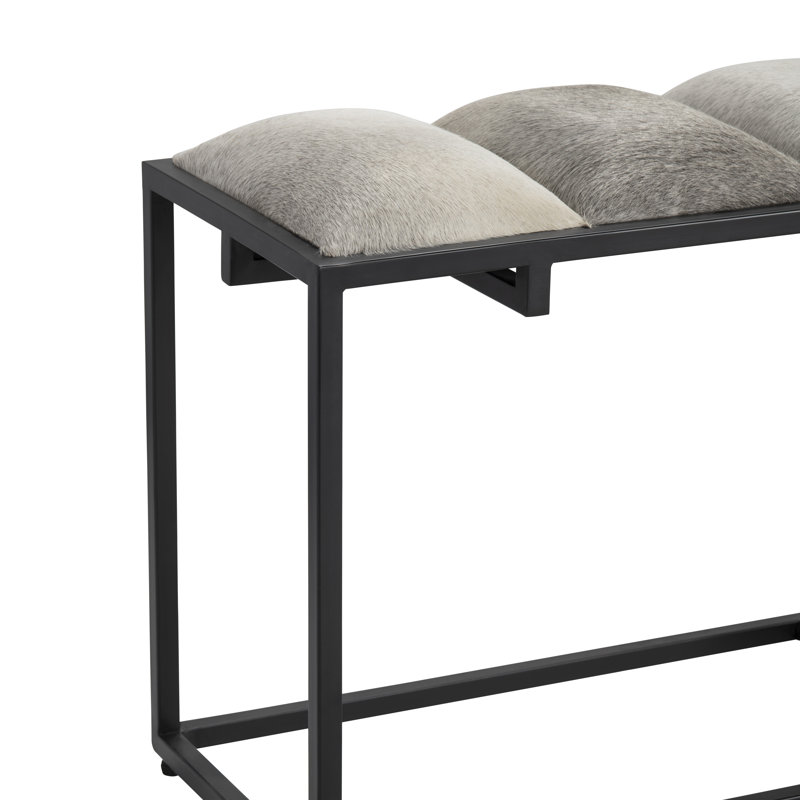 Genuine Leather Upholstered Bench