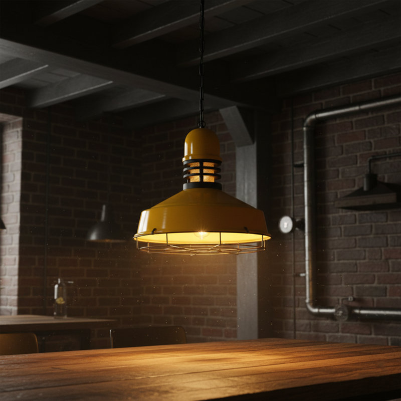 Maxton 1-Light Unique Industrial Barn Pendant
