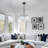 Paula 3-Light Dimmable Glass Feather Shaped Tiered Chandelier