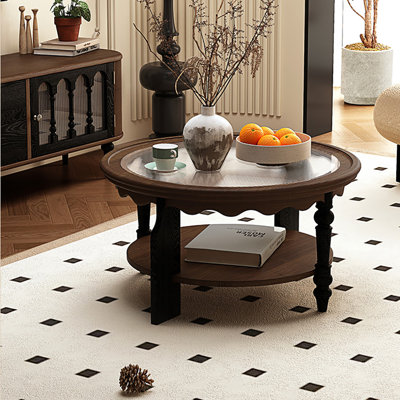 Table basse ronde de style antique