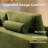 Kustas 2 - Piece Upholstered Boneless Compression Sectional with Pillow, No Assembly Required Sleeper Sofa, Free Combination Sofa Bed for Living Room-239932837-232863137