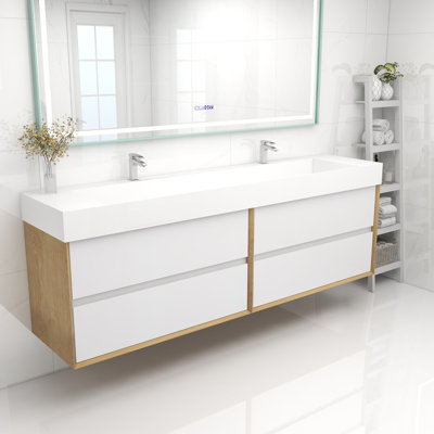 Meuble-lavabo double 84 po