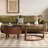 Round Nesting Coffee Table Fluted with Drawer