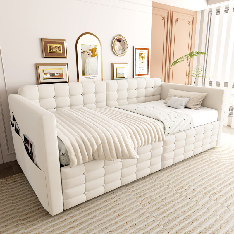 Single (3') Drawers Daybed, Beige