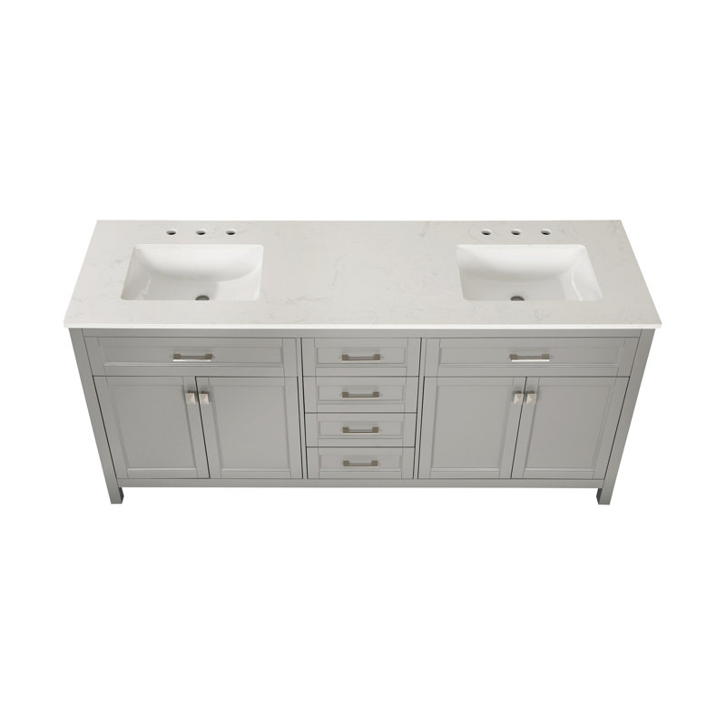 Meuble-lavabo pour meuble-lavabo, Gris