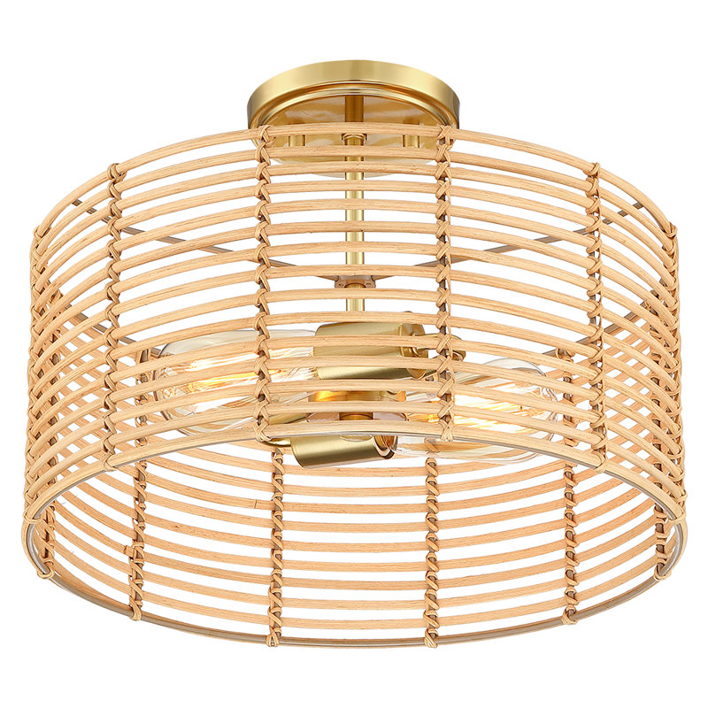 Plafonnier semi-encastré 2 lumières 15,4 po Eshe