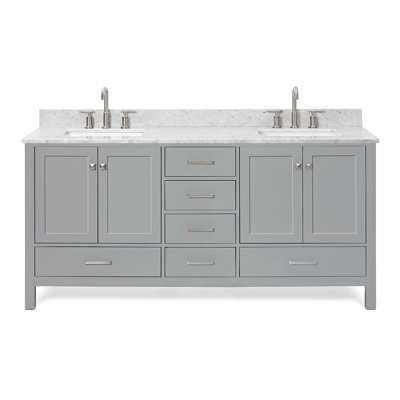 Meuble-lavabo double 72,25 "avec dessus Cambridge
