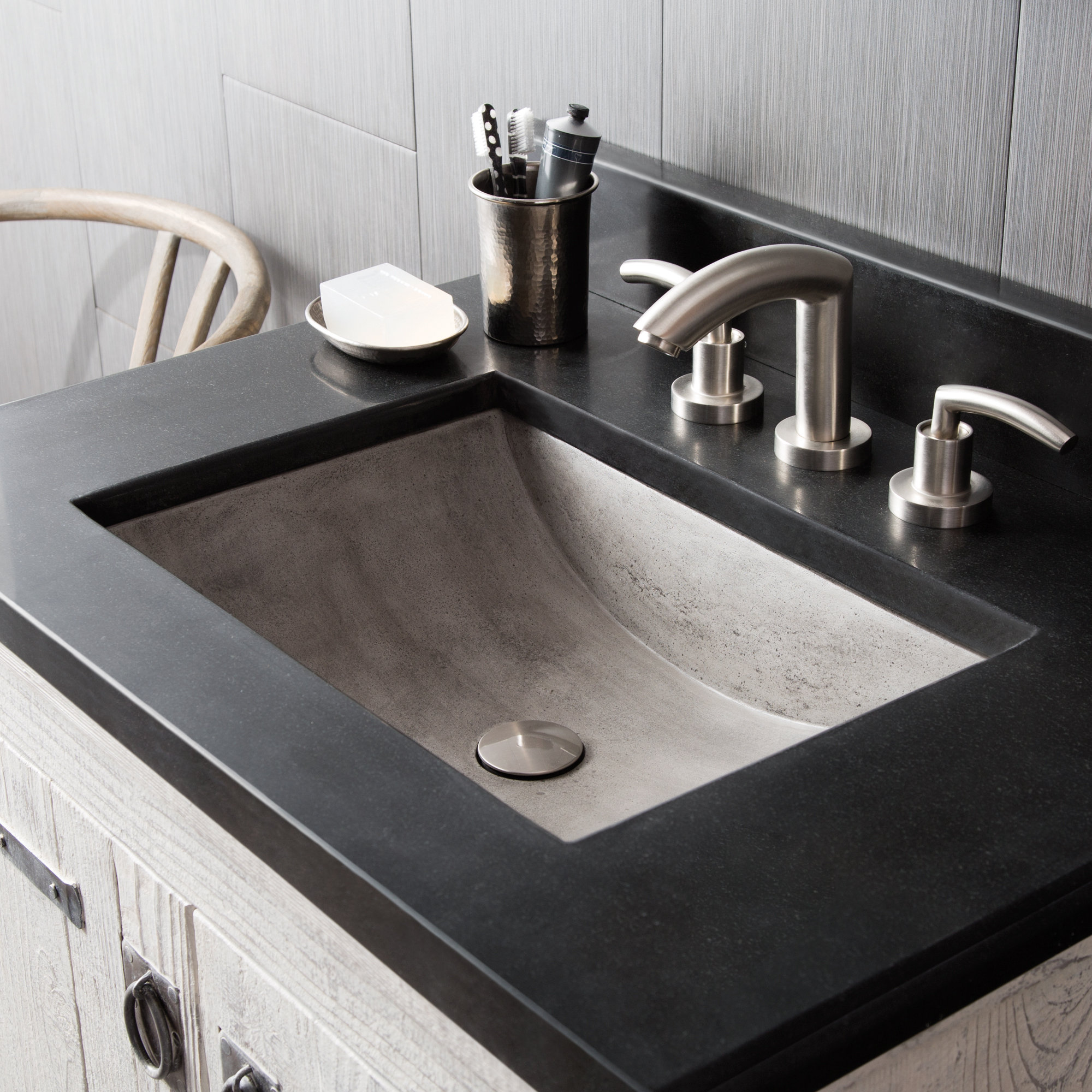 Native Trails NativeStone Handmade Rectangular Undermount Bathroom Sink ...