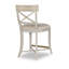 Monarch Upholstered Stool with Solid Wood Frame