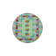 Tapis vert lavable tissé à motif géométrique Green Botanical-256169197