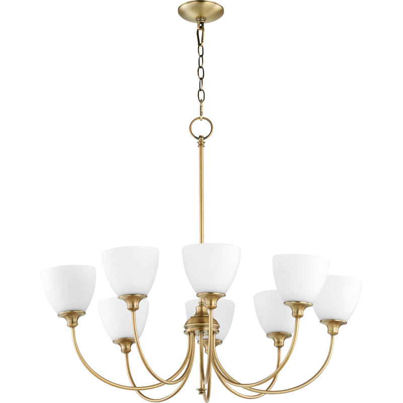 Dian 8 - Light Classic / Traditional Chandelier, Aged Brass