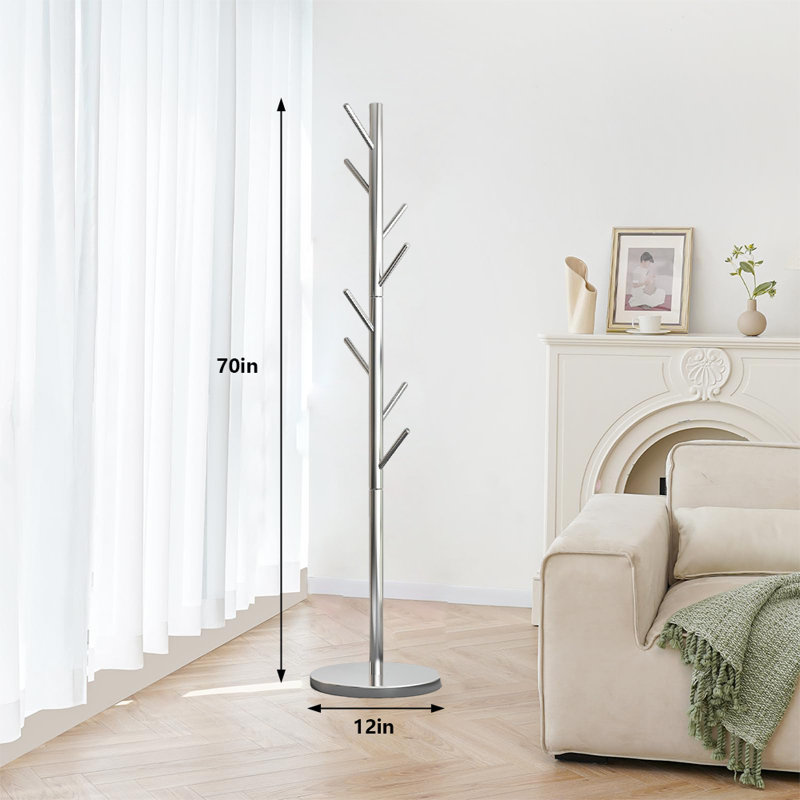 Portemanteau autoportant, Argent argent