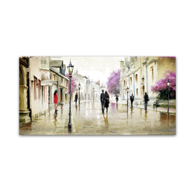 Armand «Street Walk 2», reproduction sur toile, H 10 po x l 24 po x P 2 po