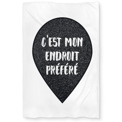 It's my favorite spot White Contemporary Duvet Cover | Home Decor