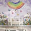 Décoration murale arc-en-ciel papillons amovibles aquarelle-303151456-303151459