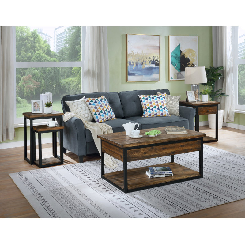 Ensemble de table de bout et 1 table basse Claremont