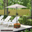 Jardinière de 170 lb avec parasol à base de jardin pour jardin