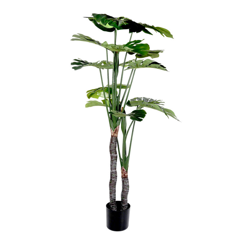 Arbres artificiels avec pot Monstera Deliciosa, 1, H 67 po x l 31 po x P 31 po