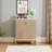 Geometric Shoe Cabinet Entryway Storage With 5 Adjustable Tiers-97749241