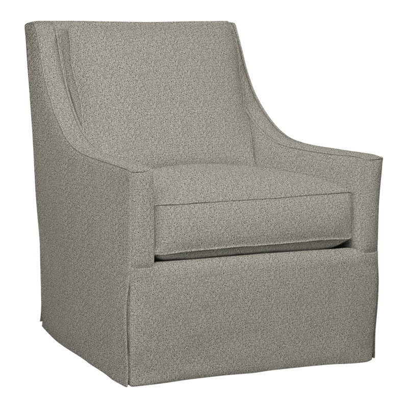 Fauteuil pivotant Fairmount, Graphite Tuck, Blanc satiné