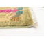 Tapis décoratif en laine vert olive/jaune 6 pi x 8 pi 4 po New Age Lahore noué à la main