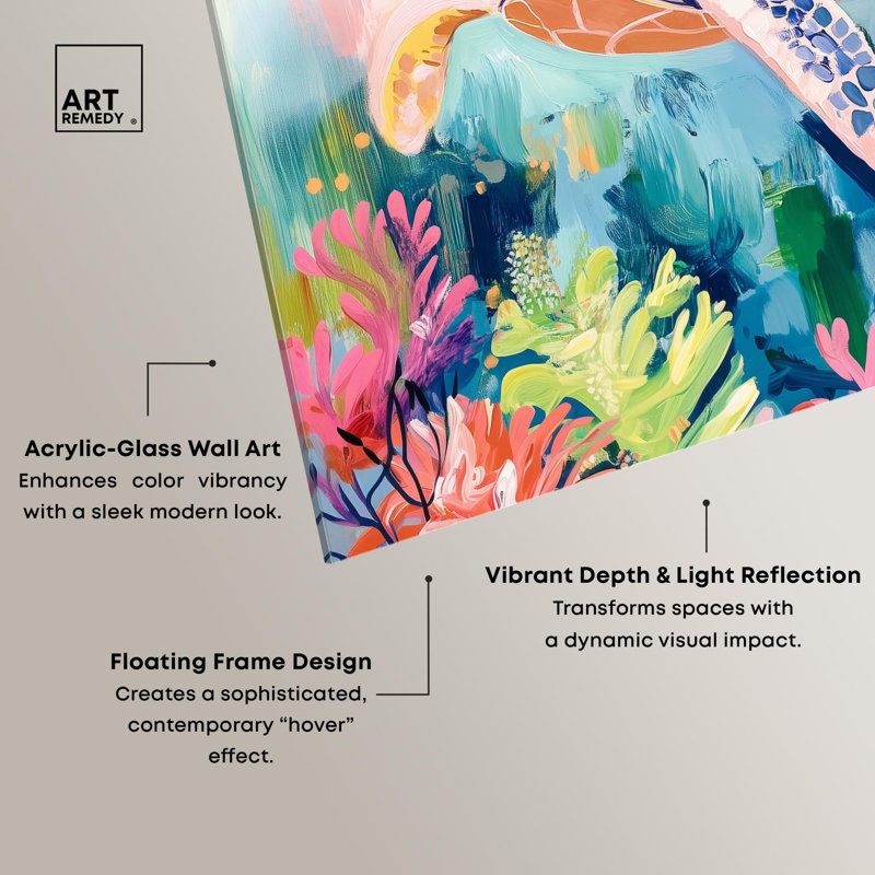 Impression sous-marine «Underwater Wanderer» par Art Remedy, H 20 po x l 16 po