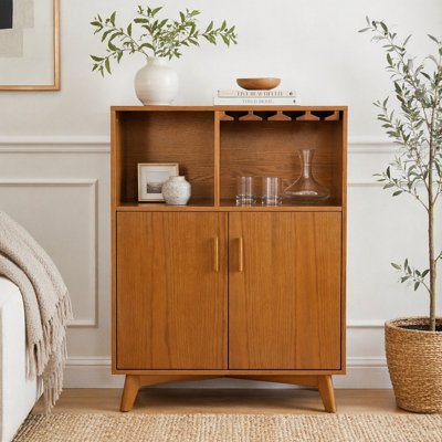 31.5" Multi-Functional Wine & Coffee Bar Cabinet