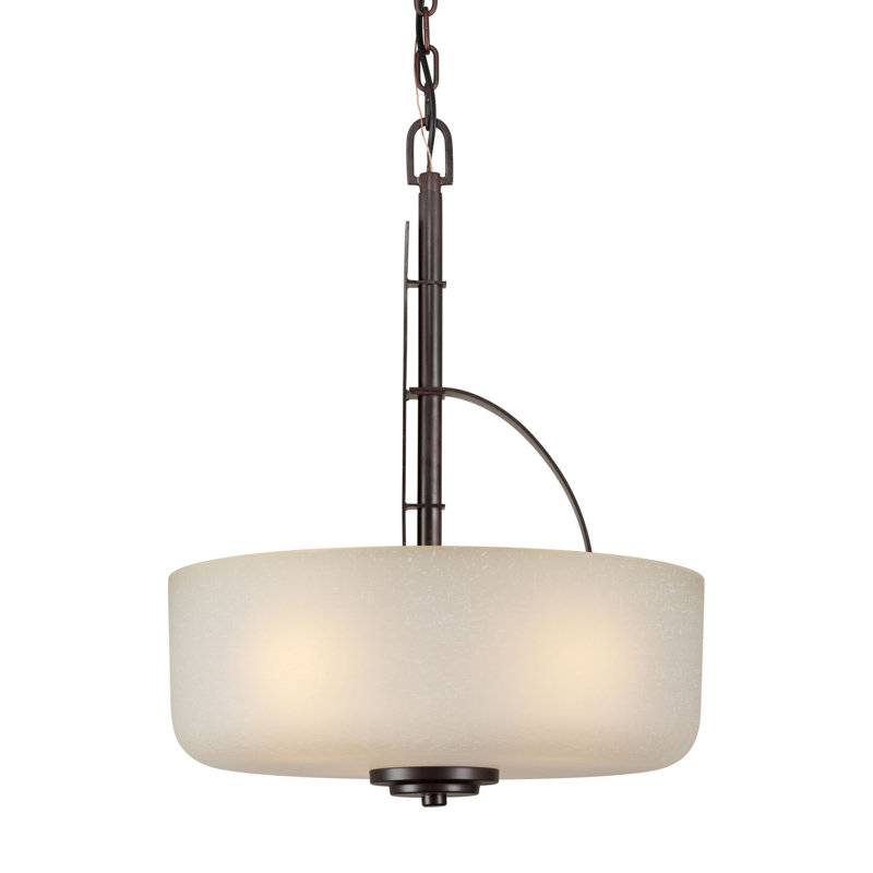 Luminaire suspendu tambour 3 lumières unique Mcmann