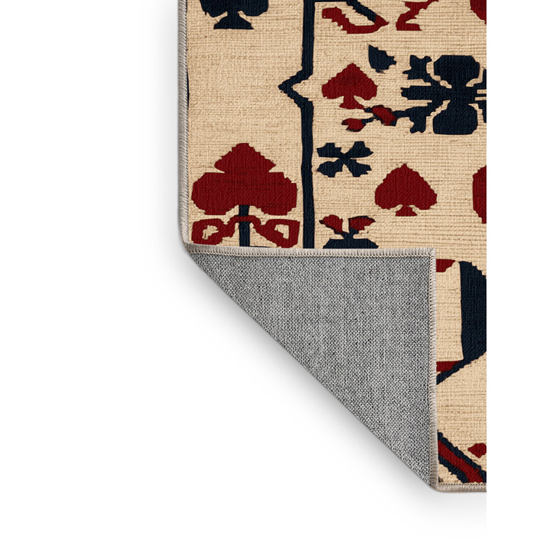 Tapis brun français lavable à la machine