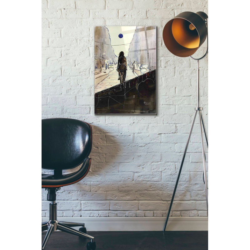 «The Divide» par Oscar Alvarez Pardo, art mural en verre acrylique, H 24 po x l 16 po x P 0,12 po