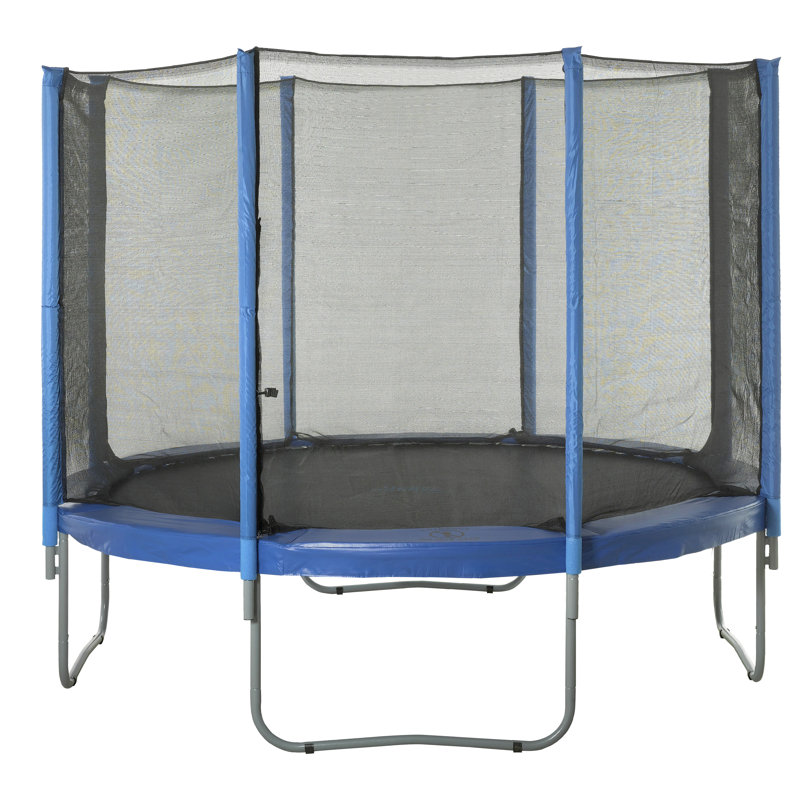 Machrus Upper Bounce Trampoline Safety Net Fits Round Trampoline using 8 Straight poles, 14 FT