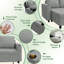 3 Seater Linen Blend Sofa Bed-822452245