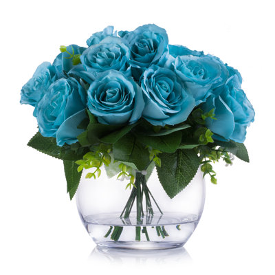 Silk Rose Arrangement in Pot