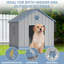 blue A-frame dog house-777639489