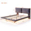 Lit plateforme tapissier avec 2 dossiers, gris, grand-1788739492-1788739498