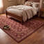 Tapis Fjord2 traditionnel à motif floral intégral bordeaux, cuivre, vert, crème et rose, lavable à la machine, antidérapant, à poils courts, pour l'intérieur et l'extérieur, adapté aux animaux domestiques, idéal pour le salon, la chambre, la salle à manger, l'entrée, le couloir ou le bureau.-1082075310