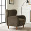 Fauteuil club rembourré à oreilles