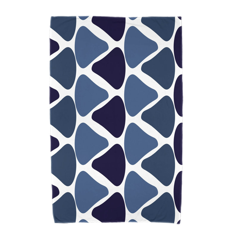 Serviette de plage, Bleu marine