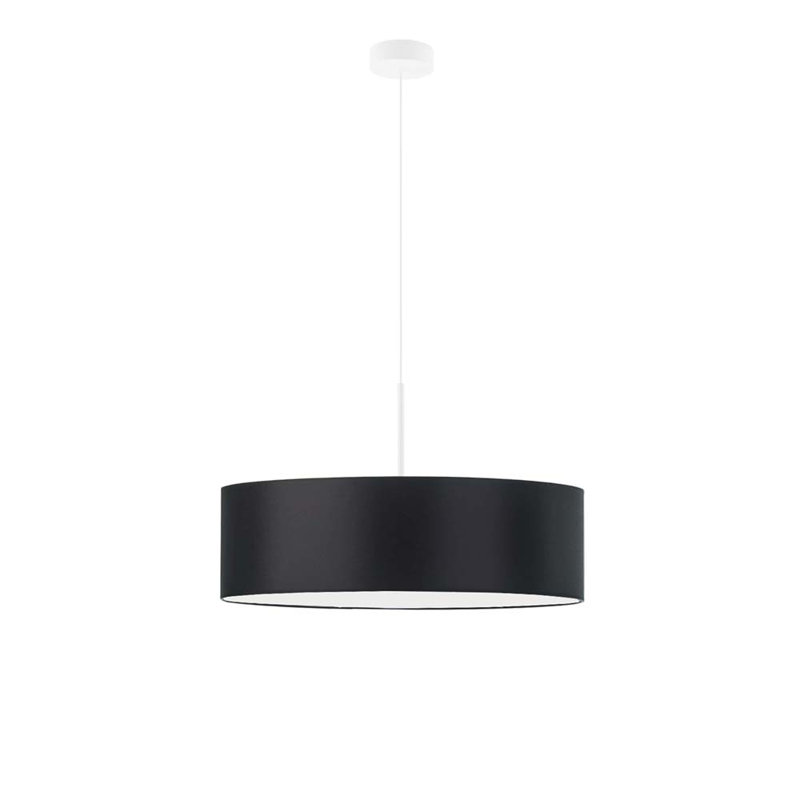 Aubrionna 4 - Light Drum Pendant, Black, White