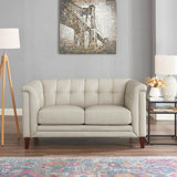 Colturo 61.5'' Leather Loveseat