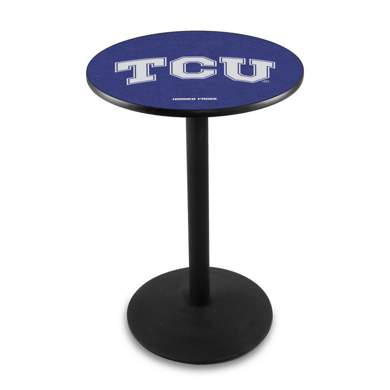 Round Metal Base Dining Table, Black Wrinkle, University of North Florida