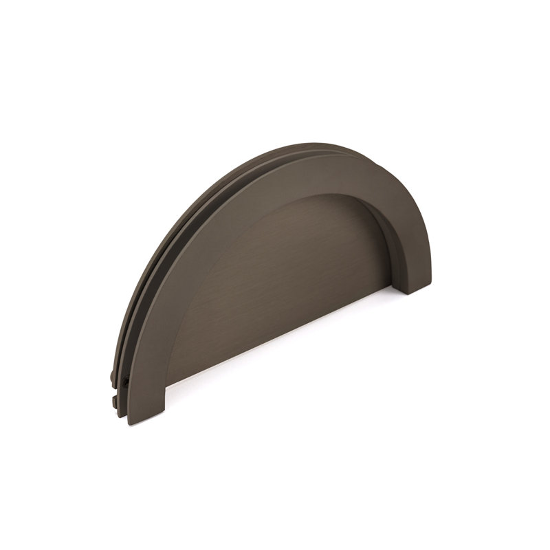 Guichet demi-rond FHC HRT720DU - 8 po x 4 po - Bronze foncé anodisé, Dark Bronze Anodized