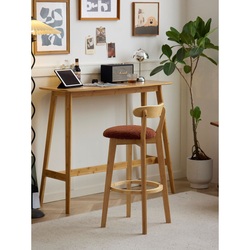 Ensemble de 2 tabourets de bar Chu, Terracotta