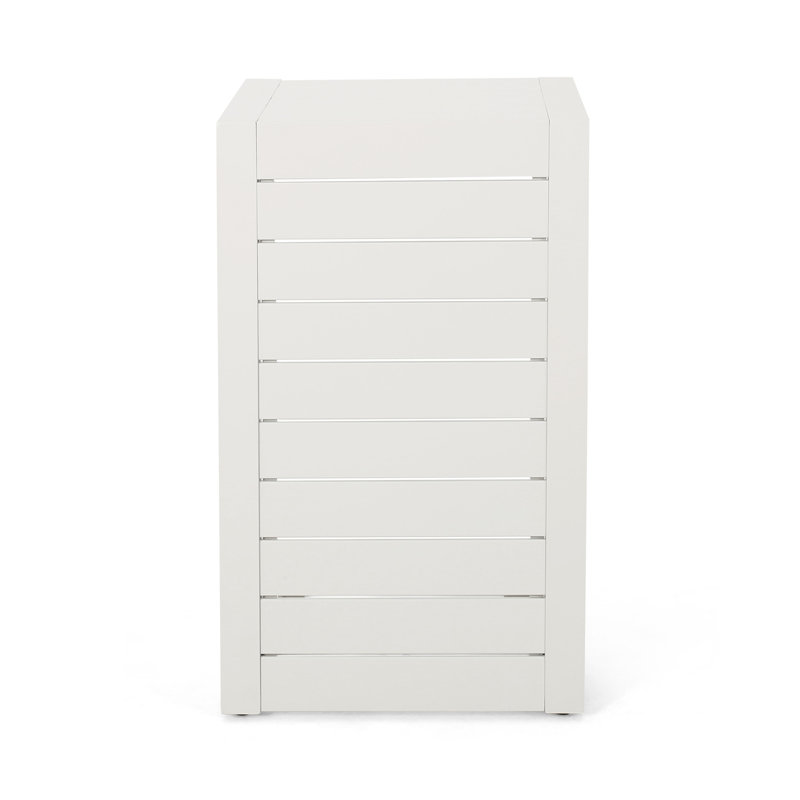 C-Shaped Table Grey, White
