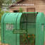 Breazae Tomato Greenhouse with 2 Roll-up Doors 185 x 94 x 150cm Green
