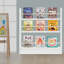 Bibliothèque à 3 niveaux autoportante en bois de pin-1491049780